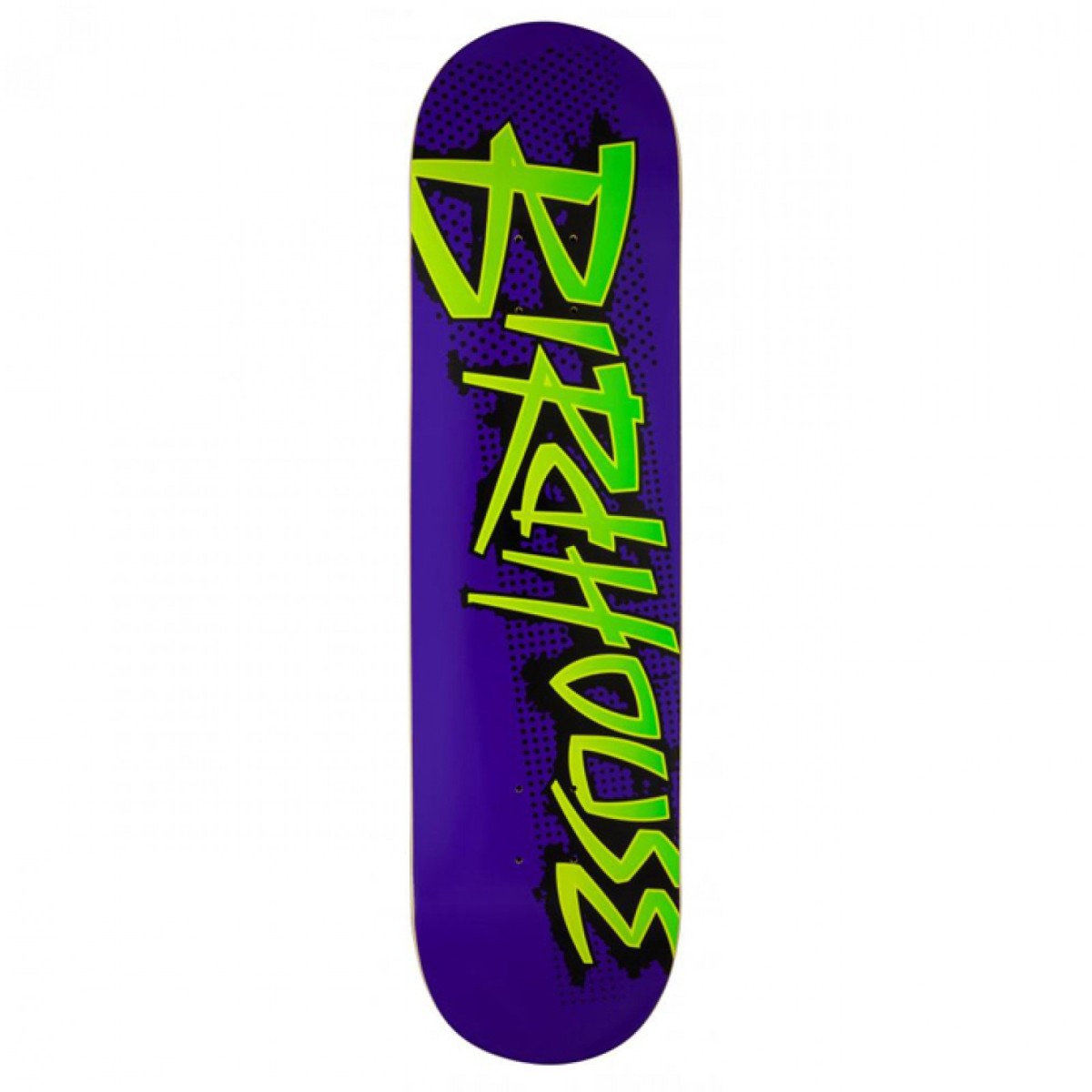 Birdhouse Splatter Logo Skate Deck Purple Comes with a sheet of Free