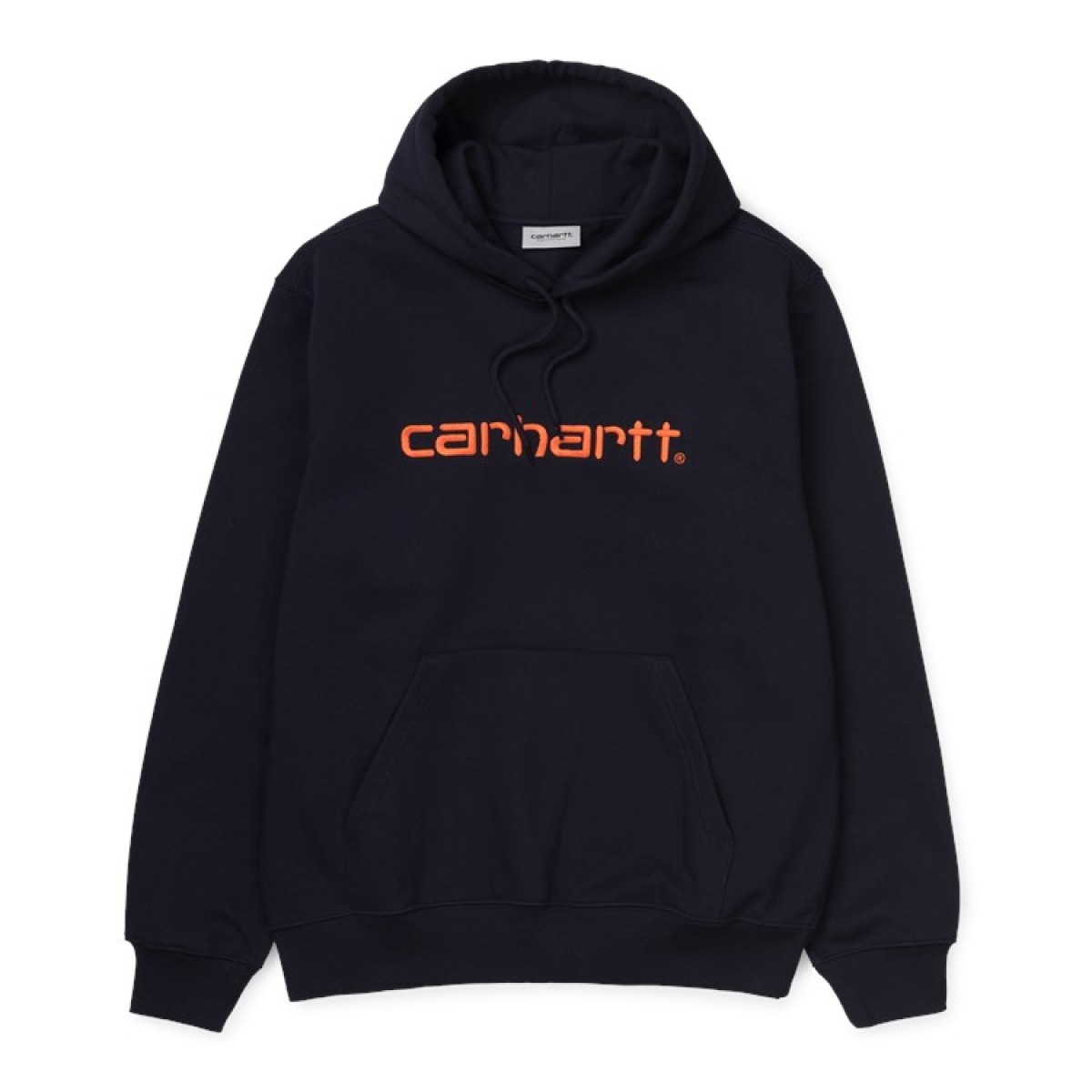 Carhartt Wip Hooded Carhartt Sweatshirt Dark Navy / Orange57/43% Cotton ...