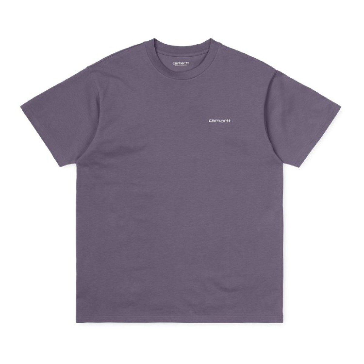 Carhartt Wip S/S Script Embroidery T-Shirt Decent Purple / White - Penloe
