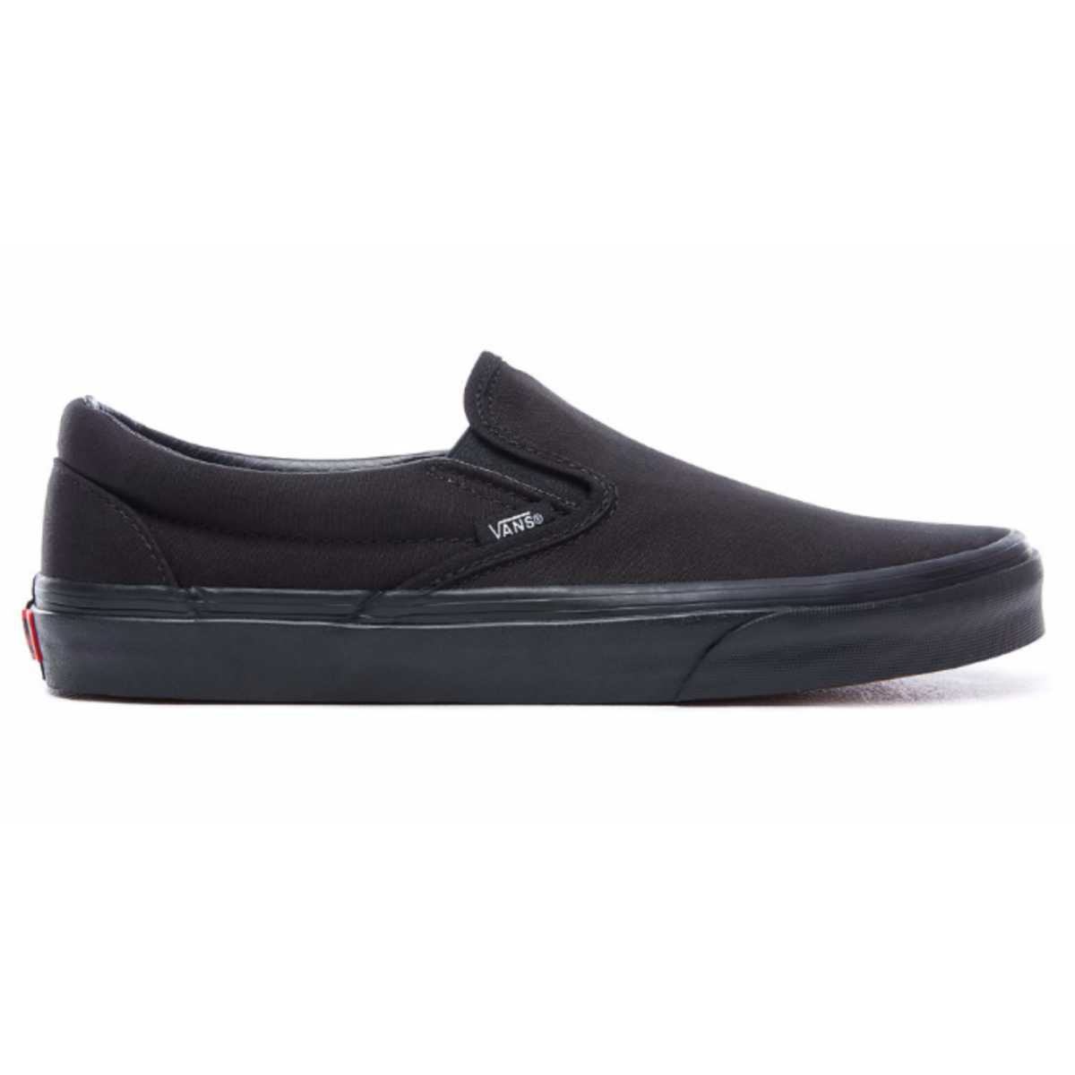 all black vans no laces