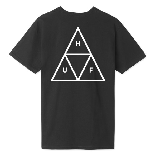 HUF Essentials Triple Triangle L/S T-Shirt Black XXL Tシャツ huf-triple-triangle-essential-