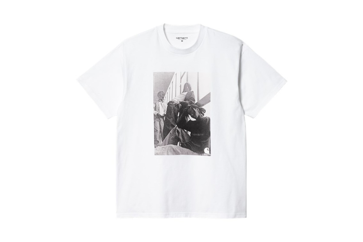 Jersey,　graphic　loose　print　100%　Penloe　T-Shirt　Archive　g/m_,　WIP　Cotton　fit,　Single　Organic　Carhartt　White,　Girls　175
