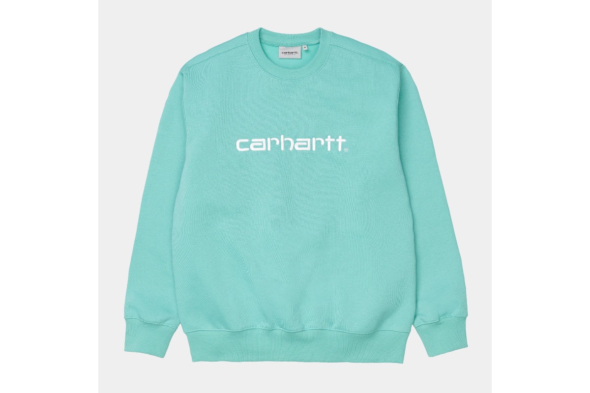 Carhartt mint green sweatshirt hotsell