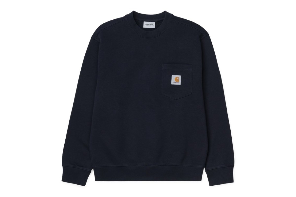 Carhartt Wip Pocket Sweatshirt Dark Navy Blue - Penloe