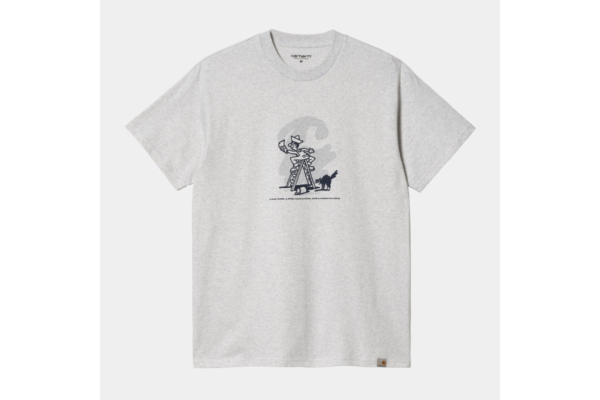 CARHARTT WIP LOVE T-SHIRT IN SOLID COLOR COTTON