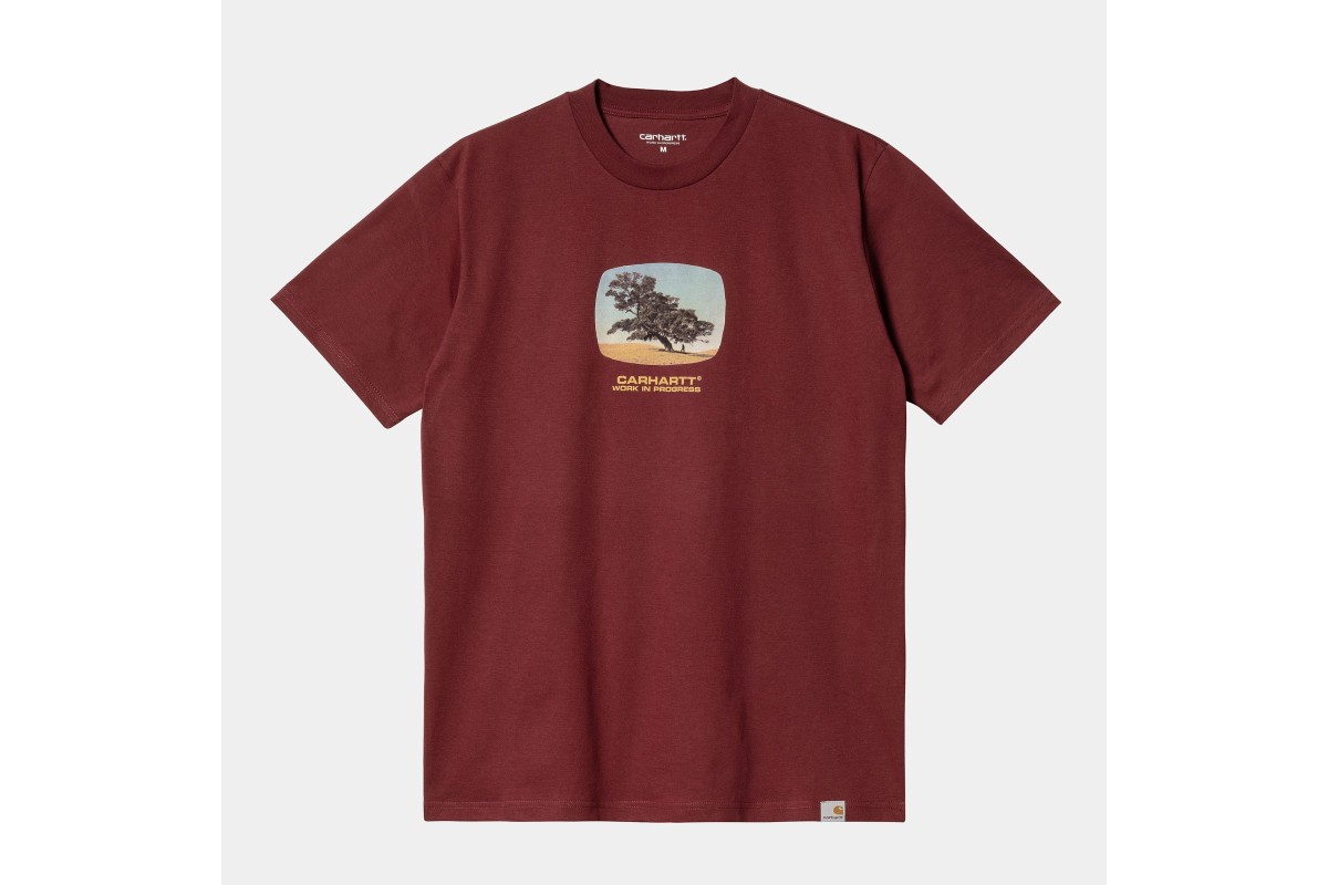 Carhartt WIP S S Seeds T Shirt Corvina Red 100 Organic Cotton Single Jersey 175 g m Penloe