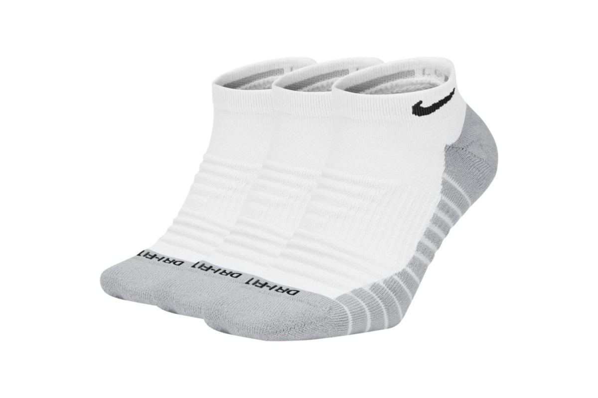 Nike Everyday Max Cushioned No-Show Socks White (3 Pairs) Power through your with The Nike Everyday Max Cushioned Socks. The cushioned gives you extra comfort for foot drills and weightlifting,