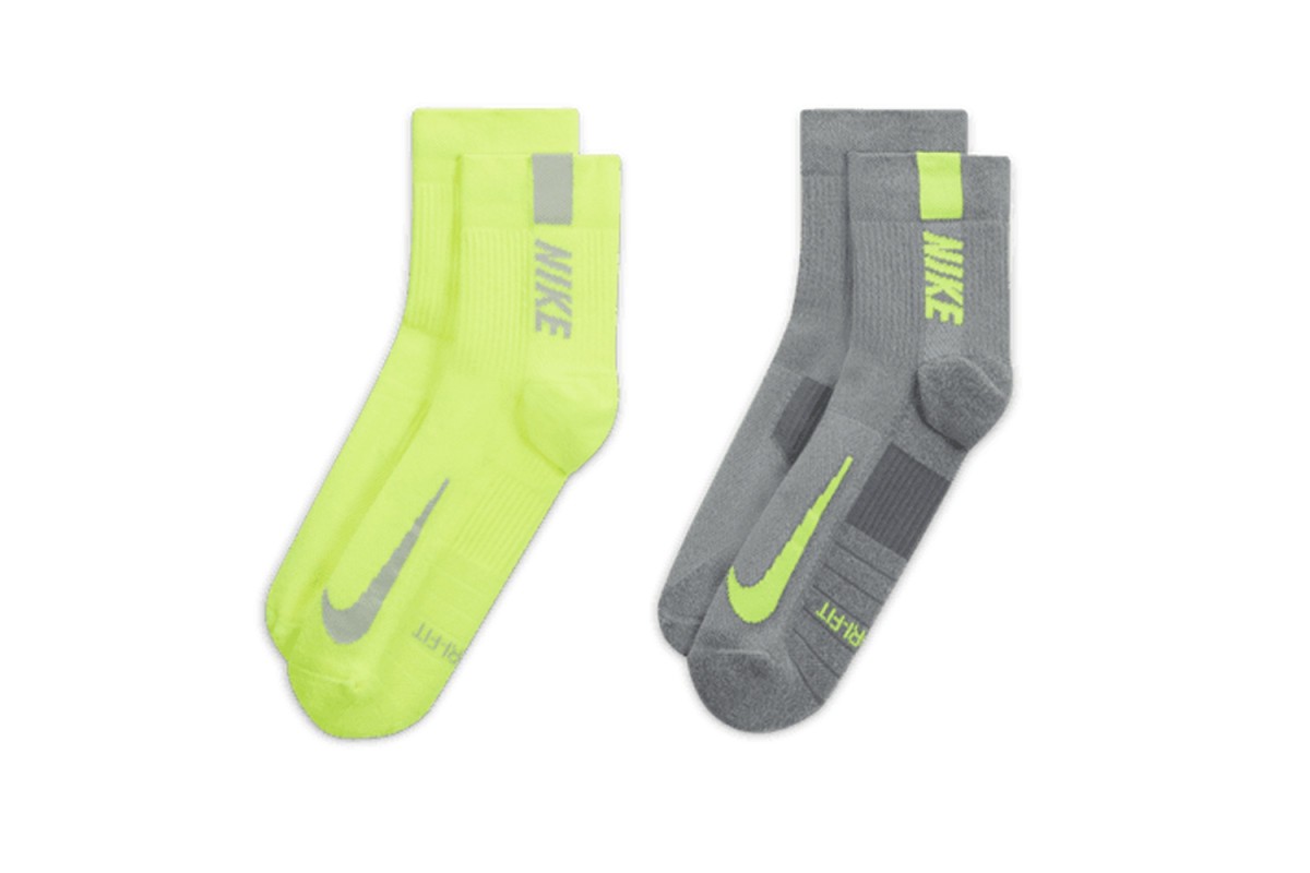 Nike Multiplier Crew Socks Multi (2 Pairs) Run tall in the Nike ...
