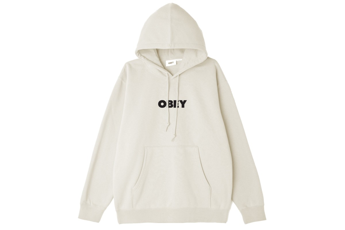OBEY Bold Logo Premium Hood Unbleached - Penloe