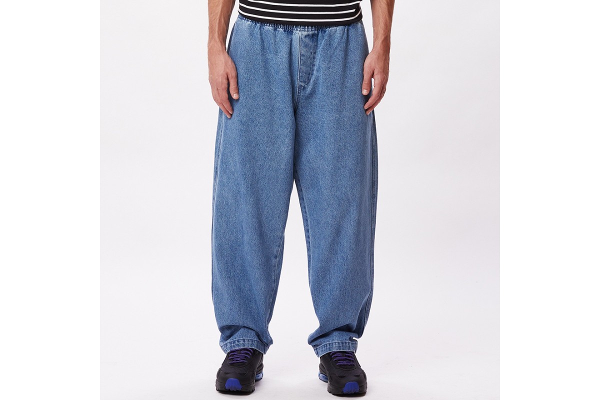 OBEY Easy Denim Pants Light Indigo Blue Penloe