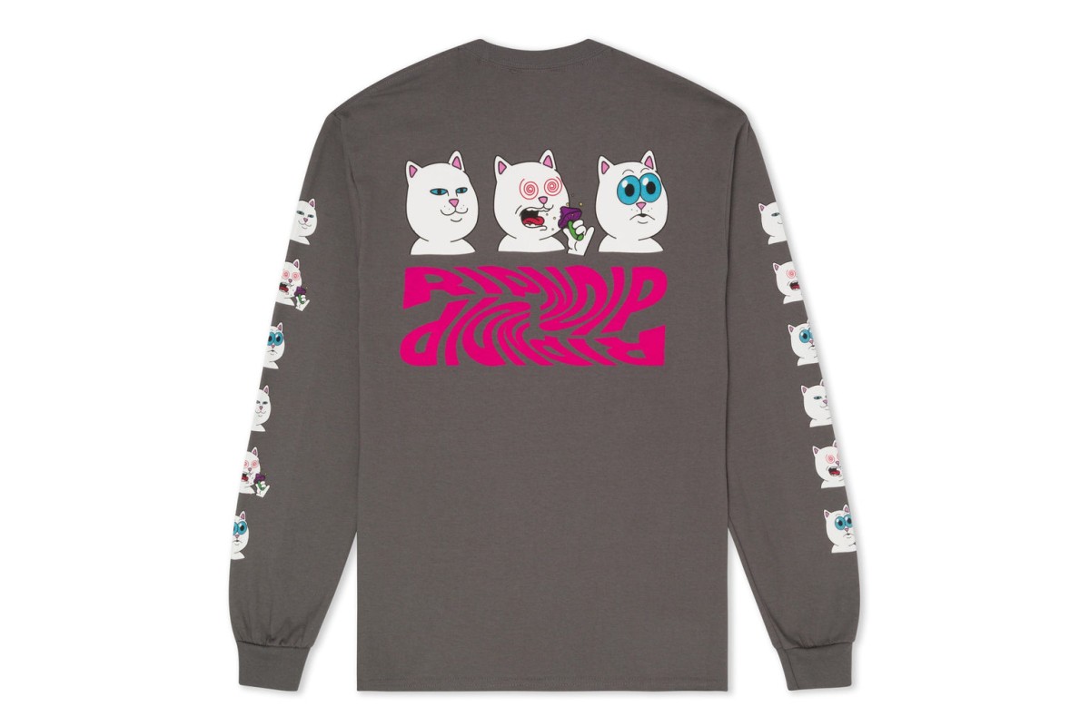 RIPNDIP Shroom Diet Long Sleeve Charcoal Penloe