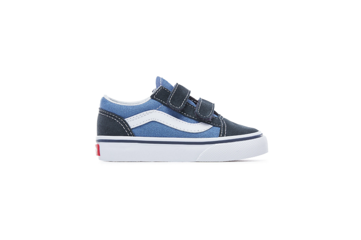 Vans Old Skool Velcro Toddler Blue - Penloe