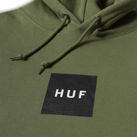 HUF Essentials OG Logo Brown Hoodie