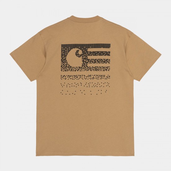 Carhartt WIP Fade State T-Shirt Dusty Hamilton Brown / Black