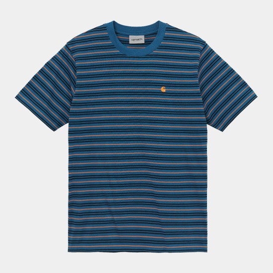 Carhartt WIP S/S Akron T-Shirt Shore Blue