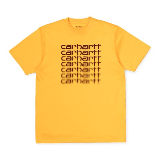 Carhartt Wip S/S Fading Script T-Shirt Sunflower Yellow / Black