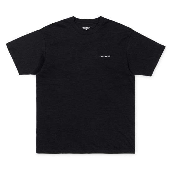 Carhartt Wip S/S Script Embroidery T-Shirt Black / White