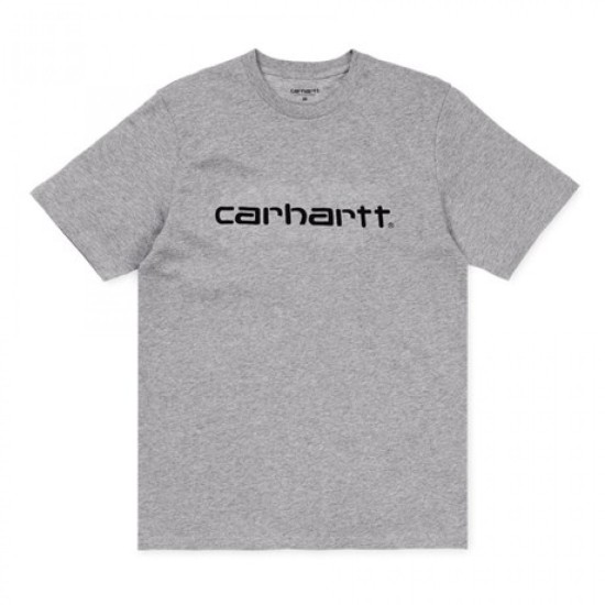 Carhartt Wip S/S Script T-Shirt Grey Heather