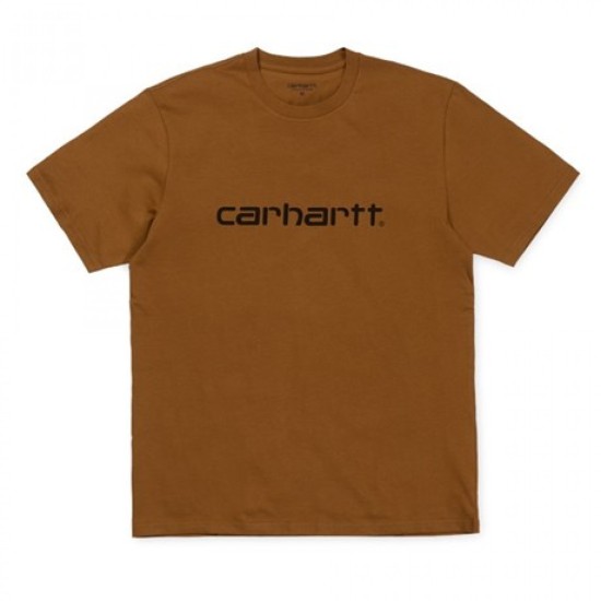 Carhartt Wip S/S Script T-Shirt Hamilton Brown