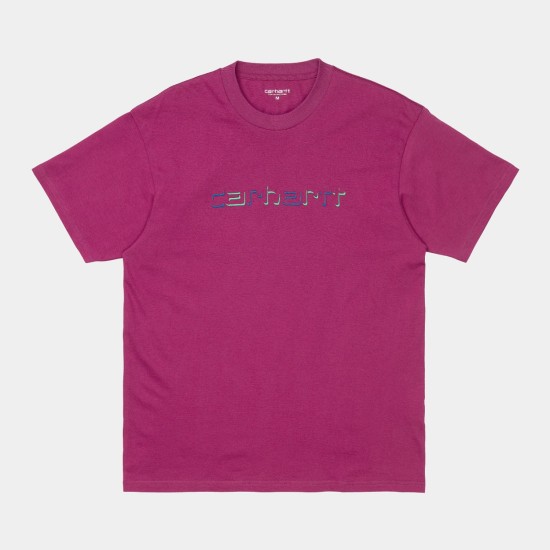 Carhartt WIP S/S Shadow Script T-Shirt Tulip Pink