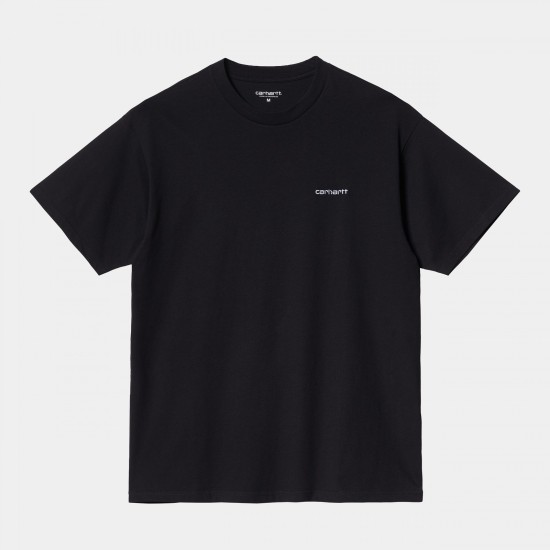 Carhartt WIP Script Chest Embroidery T-Shirt Black / White