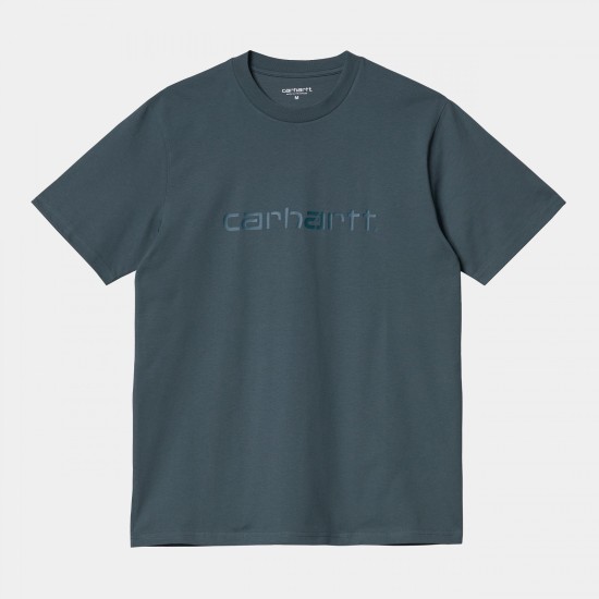 Carhartt WIP Script Classic T-Shirt Eucalyptus Green / Fraiser