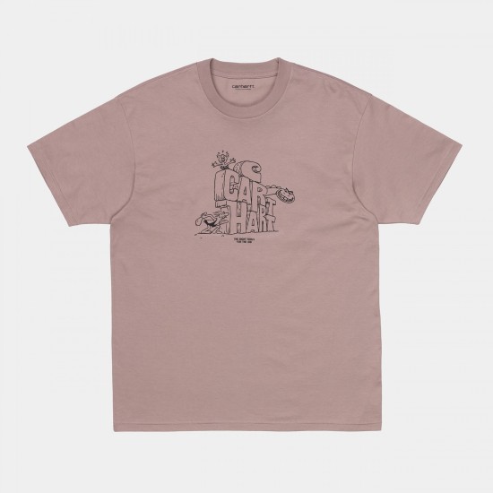 Carhartt WIP Stoneage T-Shirt Earthy Pink / Black