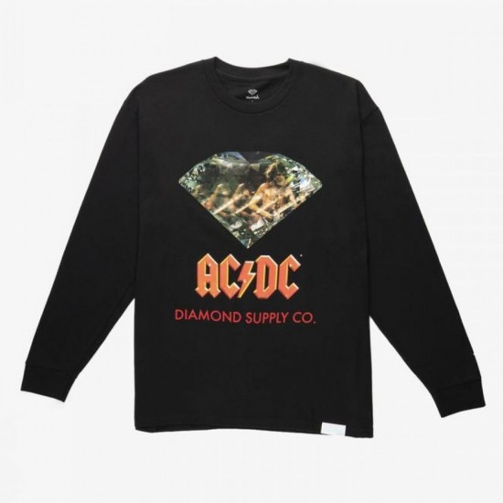 Diamond x ACDC Diamond Long Sleeve T-Shirt Black