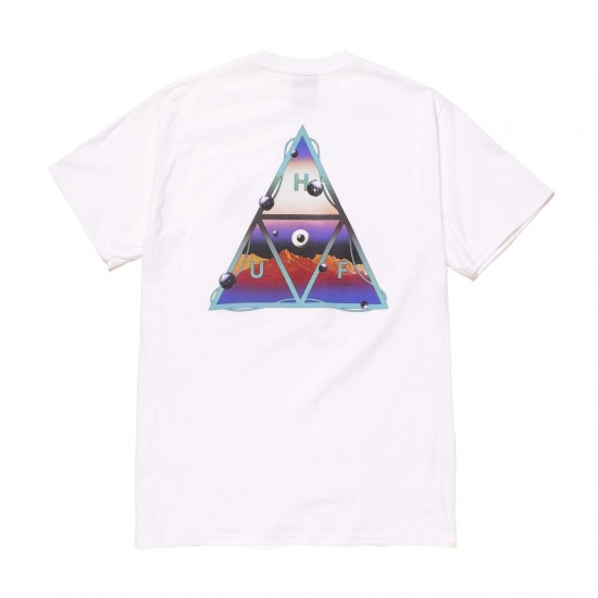 HUF Altered State Triple Triangle T-Shirt White