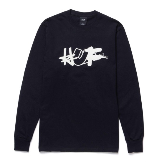 HUF HAZE Remix Long Sleeve T-Shirt Black