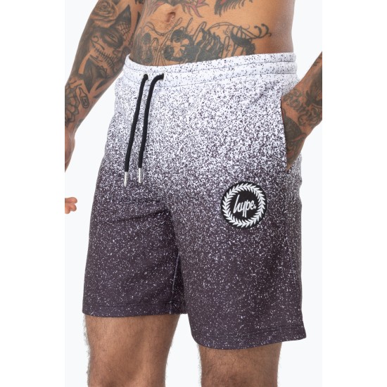 Hype Speckle Fade Mens Shorts White / Black