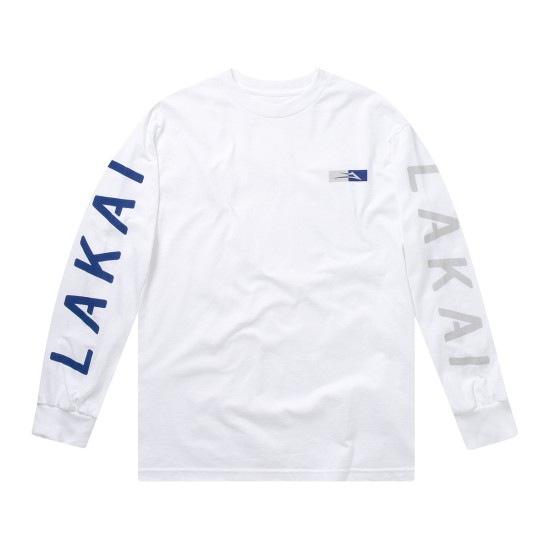 Lakai Split Long Sleeve T-Shirt White