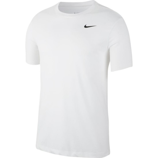 Nike Dri-FIT Solid Crew T-Shirt White
