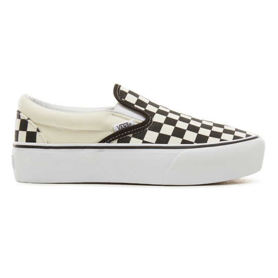 vans platform checkerboard