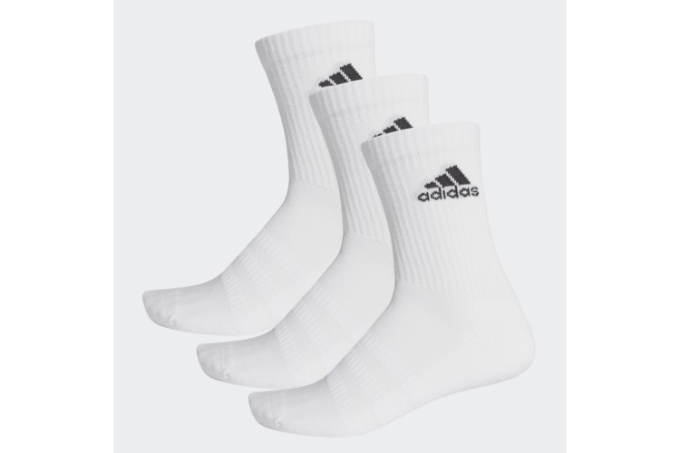 adidas Cushioned 3 Pack Of Socks White
