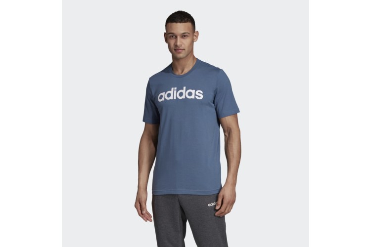 adidas Essentials Linear T-Shirt Blue