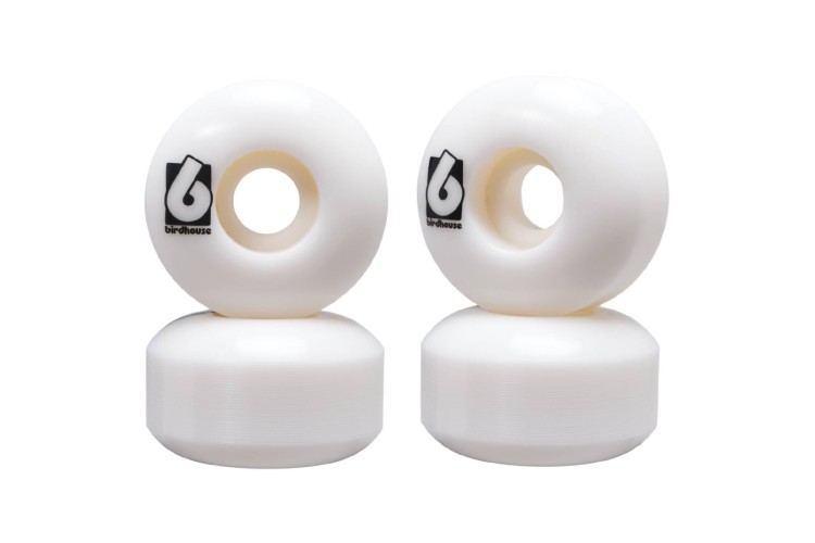 Birdhouse B Logo Wheels (PK 4) White 52mm