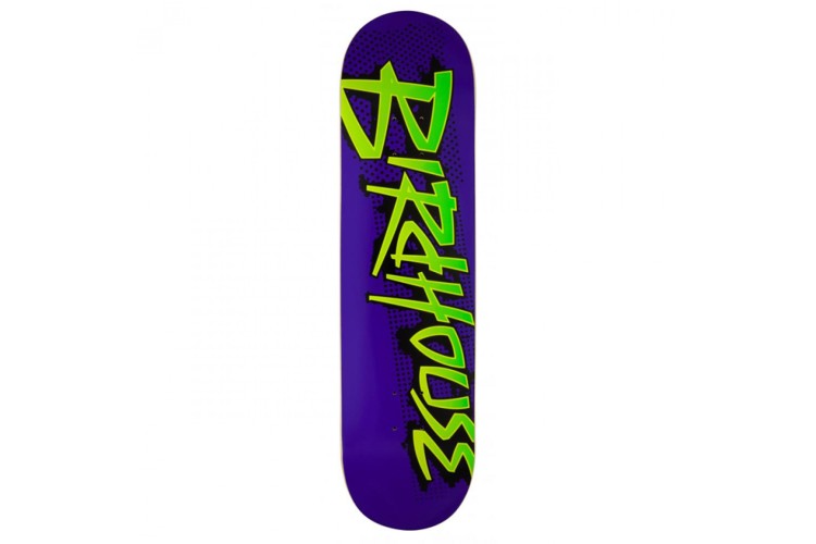 Birdhouse Splatter Logo Skate Deck Purple