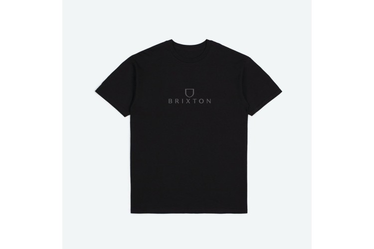Brixton Alpha Thread T-Shirt Black / Grey