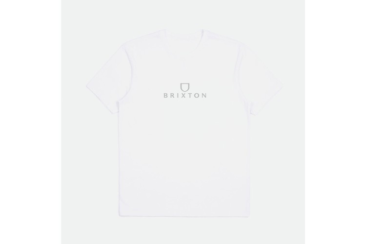 Brixton Alpha Thread T-Shirt White / White