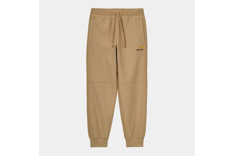 Carhartt WIP American Script Logo Jogging Pants Dusty Brown