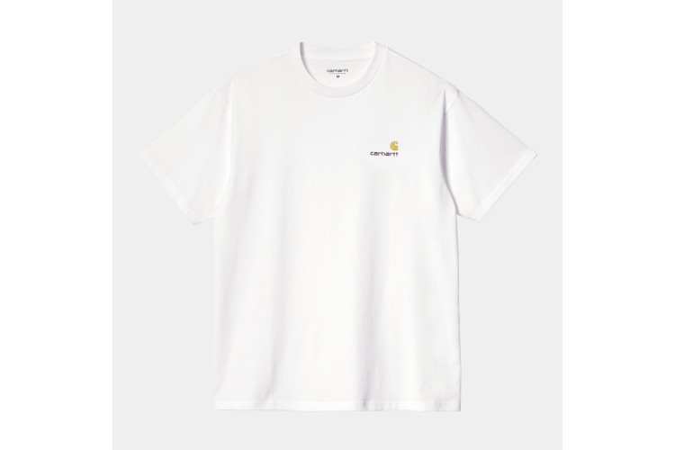 Carhartt WIP American Script Short Sleeved T-Shirt White
