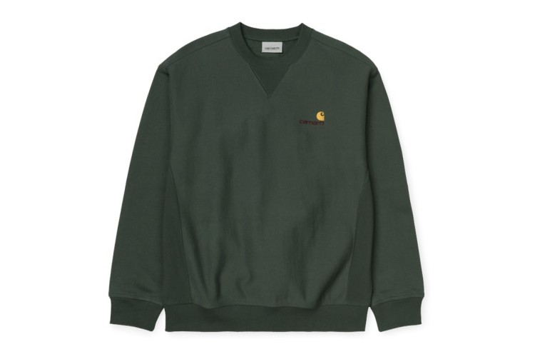 Carhartt Wip American Script Sweatshirt Dark Teal