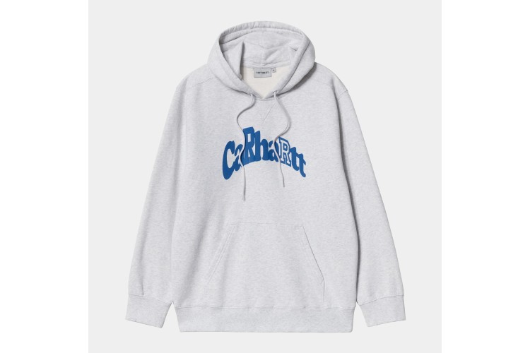 Carhartt WIP Amherst Hooded Sweatshirt Ash Heather / Gulf