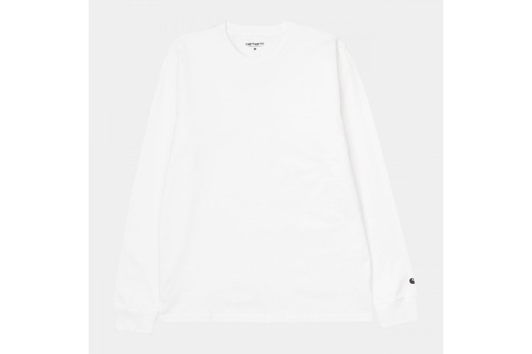 Carhartt WIP Base Long Sleeved T-Shirt White / Black