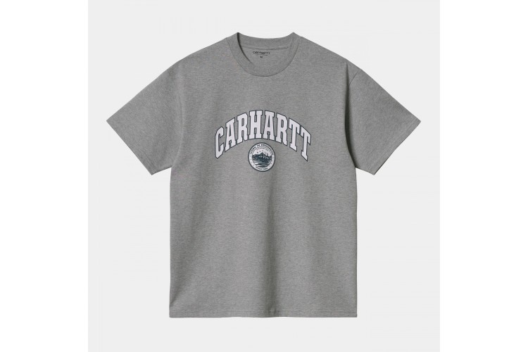 Carhartt WIP Berkeley Script T-Shirt Grey Heather