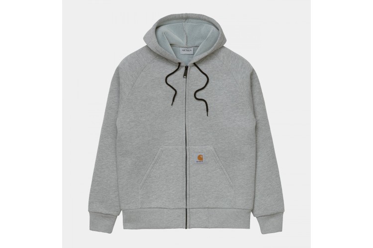 Carhartt WIP Car-Lux Hooded Jacket Grey Heather / Black