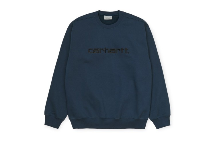 Carhartt Wip Carhartt Embroidered Sweatshirt Admiral / Black