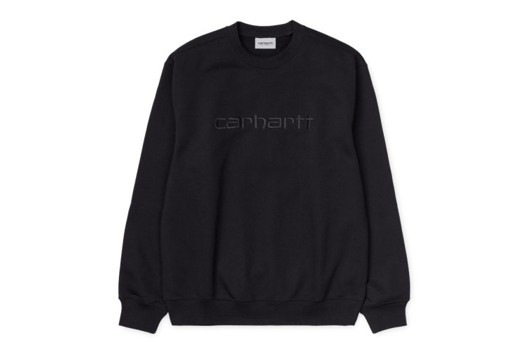 Carhartt Wip Carhartt Embroidered Sweatshirt Black / Black