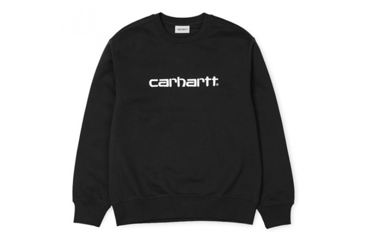 Carhartt Wip Carhartt Embroidered Sweatshirt Black / White